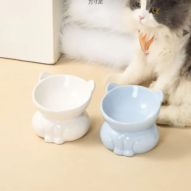 Bol en céramique multi-usage pour chat – vue 3