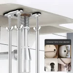 Ensemble de Support d&rsquo;évier réglable sous plan, 1 pièce, Installation facile, pieds de Support d&rsquo;évier portables, Support de lavabo antidérapant