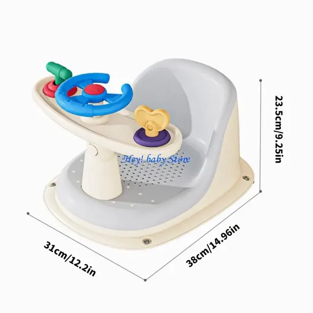 Chaise siège bain bébé antidérapante base ventouses… – vue 6