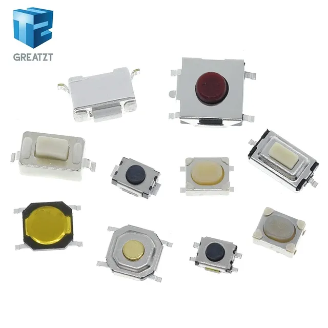 10 pièces 3*6 3*4 4*4 SMD Tactile bouton poussoir… – vue 2