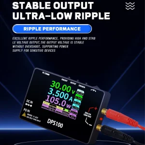 Alimentation réglable 100W 30V 5A, alimentation numérique Portable, Protection Multiple, onde basse température, haute efficacité avec