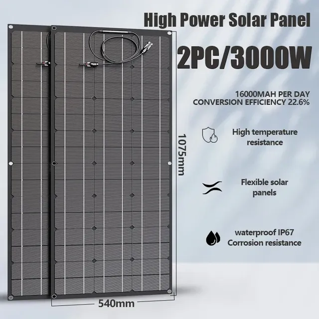 Kit de panneaux solaires Super puissants 1000W 1500W 2000W