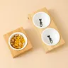 Chat et chien de compagnie Double bol bol simple bol en… – vue 3