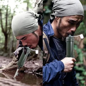 Mini Mini filtre à eau purificateur de paille Purification de paille filtre à eau potable directe TUP filtrage d&rsquo;eau potable paille extérieure