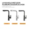 Robinet de cuisine mélangeur d'évier en métal à canon – vue 6