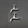 Salle de bains 304 robinet en acier inoxydable mural… – vue 4