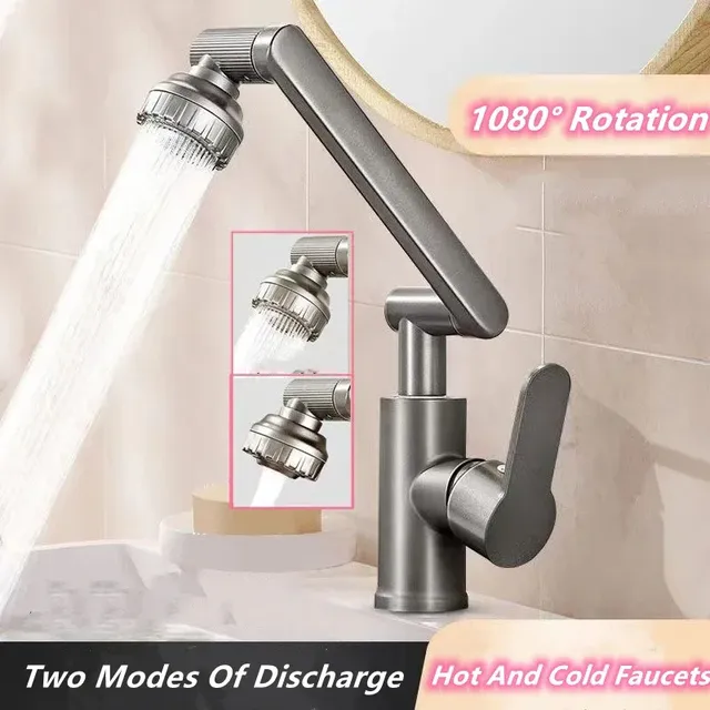 Mitigeur lavabo monocommande articulé pivotant 1080… – vue 2