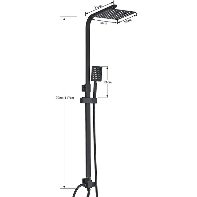 Ensemble de robinets de douche de salle de bains – vue 2