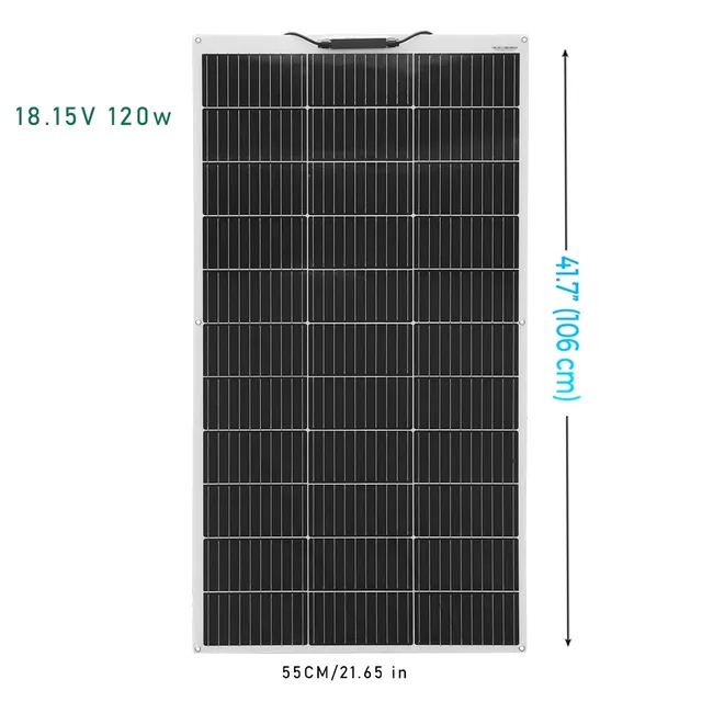 XINPUGUANG 50W 120W 12V Panneau solaire flexible 18V… – vue 3