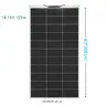 XINPUGUANG 50W 120W 12V Panneau solaire flexible 18V… – vue 3