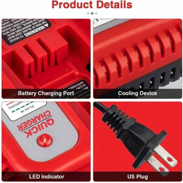 Chargeur de remplacement pour batterie Black & Decker…