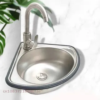 1 Pc Kitchen Sink Stainless Bathroom Basins Camper Vegetable Corner…