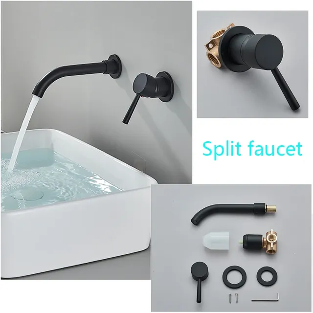 Senlesen robinet de lavabo noir – vue 4