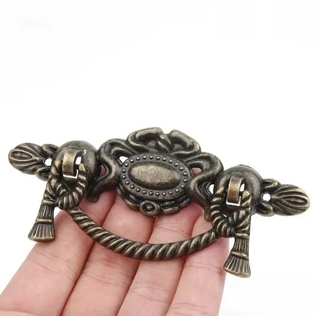Poignée meuble rétro bouton armoire tiroirs bronze… – vue 2