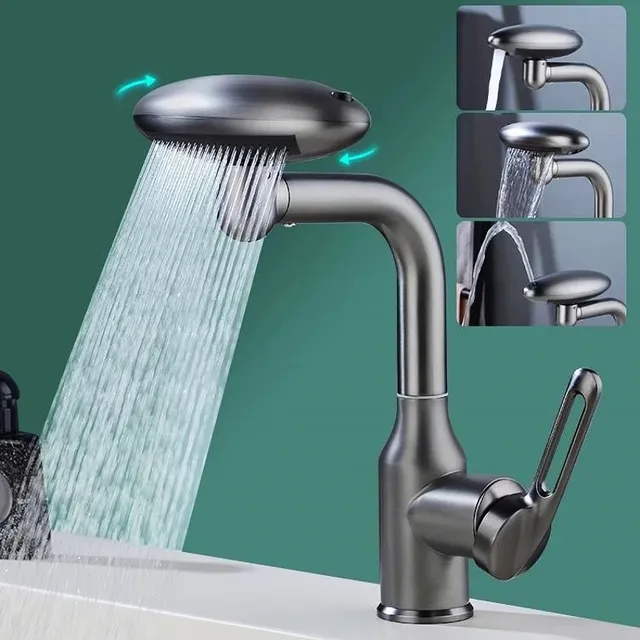 Robinet de lavabo cascade multifonctionnel – vue 2
