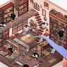 Autocollant 3D bricolage scène de cabine… – vue 5
