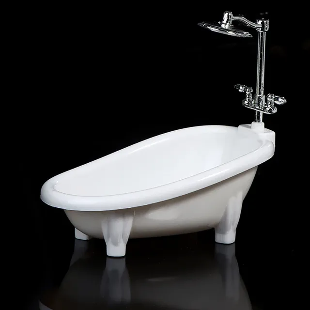 Maison de poupée meubles miniatures Mini baignoire… – vue 3