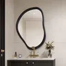 Miroir de salle de bain en bois de noyer – vue 2