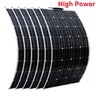 Panneau solaire flexible monocristallin noir…