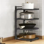 Support de rangement pour évier de cuisine, support de rangement multicouche pour cuisinière, armoires de cuisinière à domicile, support de casseroles réglable