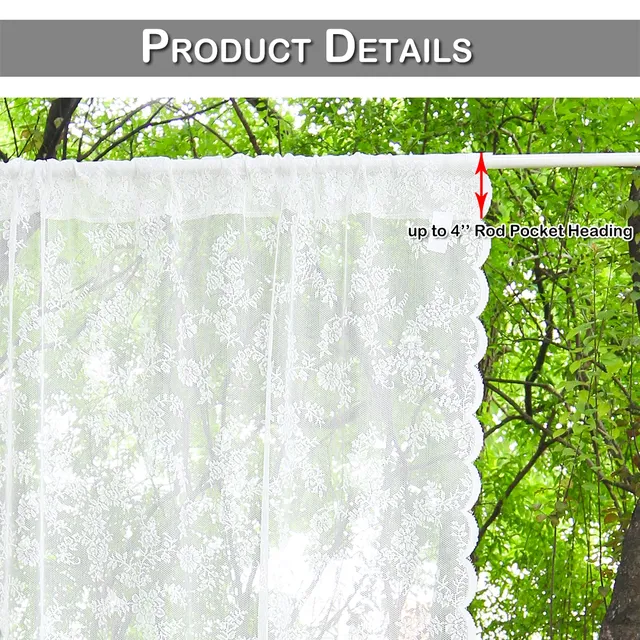 Patio extérieur Voile rideaux transparents panneau… – vue 2