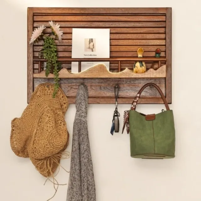 Boîte de compteur électrique décorative en bois – vue 5