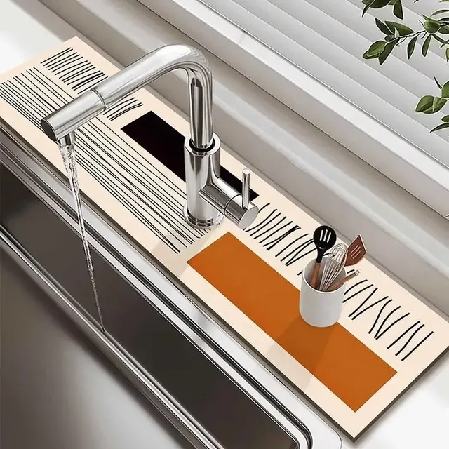 Tapis absorbant pour robinet de cuisine et de salle de…