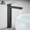 Robinet de lavabo de salle de bains noir mat – vue 2