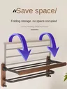 Étagère à serviettes de salle de bain en bois – vue 3