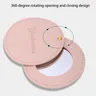 Miroir rotatif rond en cuir – vue 5