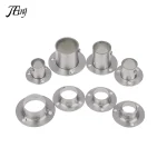 Siège à bride en acier inoxydable pour rideau de garde-robe, tige en tissu, support de sièges à Tube rond, quincaillerie de meubles ménagers