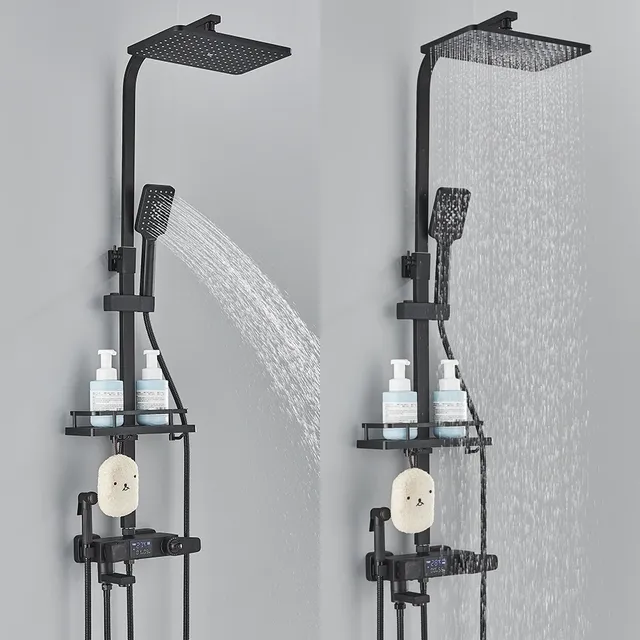 Pommeau de douche thermostatique à affichage numérique – vue 5