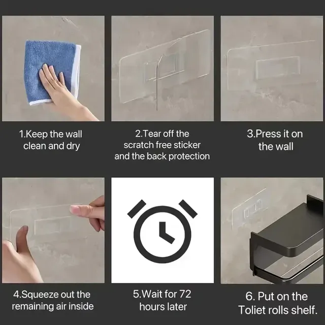 Porte-papier hygiénique facile à installer – vue 5