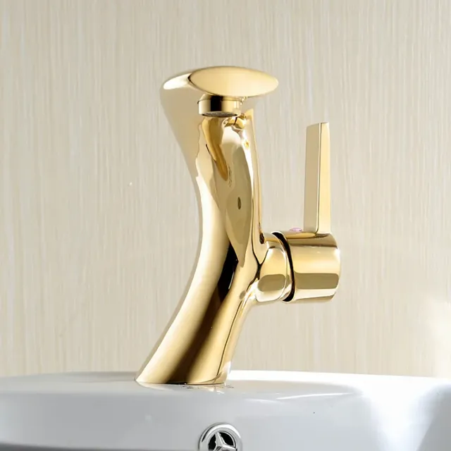 Becola Moderne Robinet de Bassin En Laiton Or Salle De… – vue 3