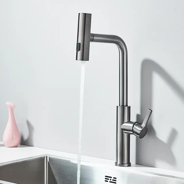 Robinet de centre commercial d'eau chaude et froide à… – vue 6