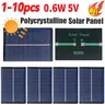 1-10 pièces 0.6W 5V panneau solaire Portable 120mA… – vue 1