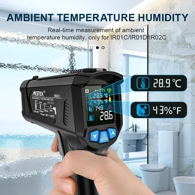 Thermomètre infrarouge numérique 600 ~ 800C – vue 3