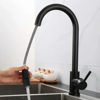 Mitigeur cuisine monocommande bec haut col cygne douchette extractible…