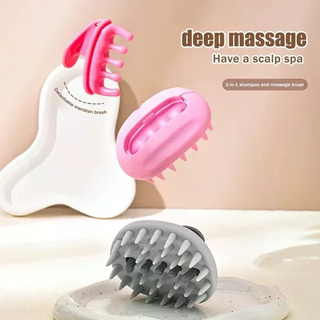 Brosse à shampoing 2 en 1 – vue 2