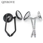 Rétroviseur rond en alliage d&rsquo;aluminium pour moto, petit miroir, universel pour MV Agusta ected pa Sprint LX MP3 GTS Royal Enfield, 10mm