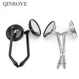 Rétroviseur rond en alliage d’aluminium pour moto, petit miroir, universel pour MV Agusta ected pa Sprint LX MP3 GTS Royal Enfield, 10mm Rétroviseur rond en alliage d’aluminium pour moto, petit miroir, universel pour MV Agusta ected pa Sprint LX MP3 GTS Royal Enfield, 10mm