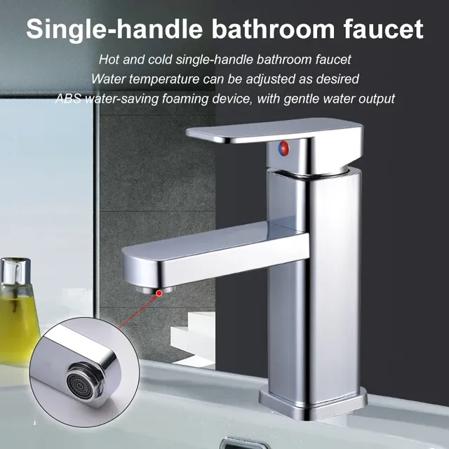 Robinet de salle de bains en acier inoxydable – vue 3
