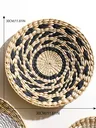 Décor de panier mural Boho fait à la main en jonc de mer – vue 5