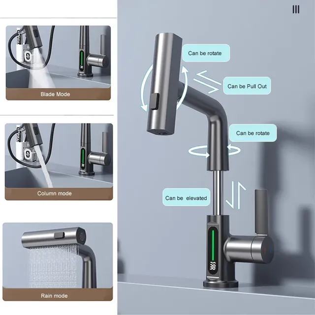 Mitigeur lavabo multifonction numérique écran LCD… – vue 4