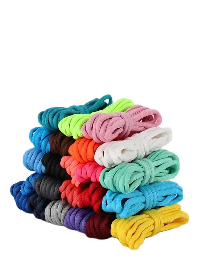 Lacets de chaussures ovales 24 couleurs lacets…