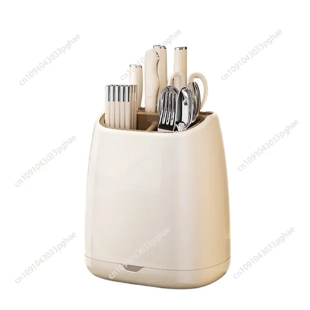 Organiseur compact plastique rigide beige crème brillant… – vue 2