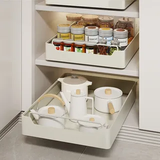 Support de rangement de cuisine en métal avec Rails coulissants