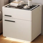 Bouton rangement tables De chevet minimaliste lumière commode chambre table De chevet armoire Smart Armarios De dortoir meubles De maison