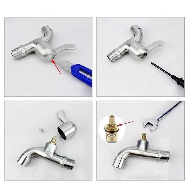 Valves de robinet universelles de remplacement avec vis – vue 4