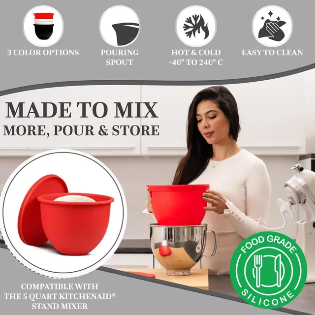Bol silicone alimentaire résistant chaleur antiadhésif… – vue 2